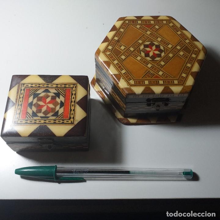Antig&uuml;edades: Dos cajas de taracea de Granada. - Foto 1