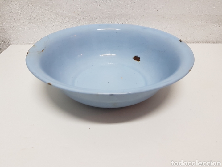 Antig&uuml;edades: Zafa esmaltada azul - Foto 1