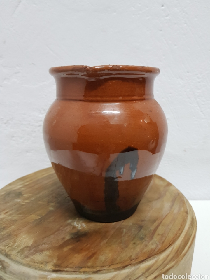 Antig&uuml;edades: Jarra de barro esmaltada - Foto 2