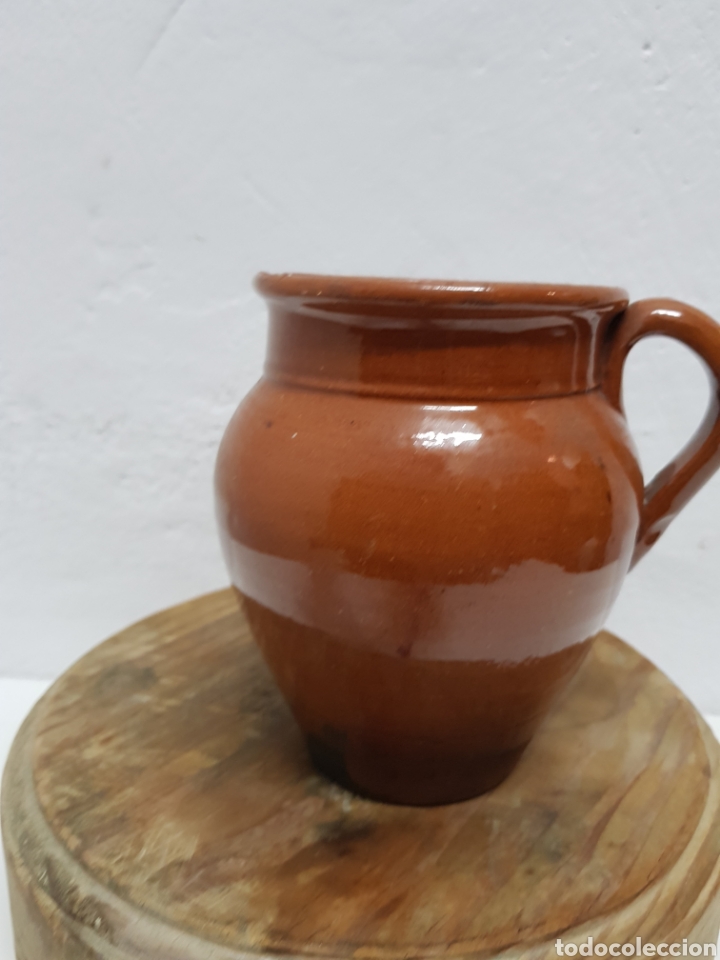 Antig&uuml;edades: Jarra de barro esmaltada - Foto 3