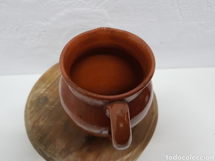 Antig&uuml;edades: Jarra de barro esmaltada - Foto 4