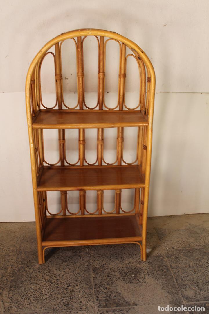 estanteria vintage de bambú - Buy Antique shelves on todocoleccion