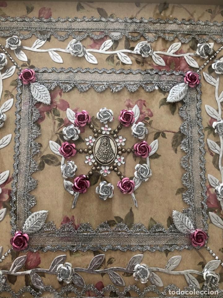 Antig&uuml;edades: CUADRO RELICARIO VIRGEN DEL ROCIO - Foto 2