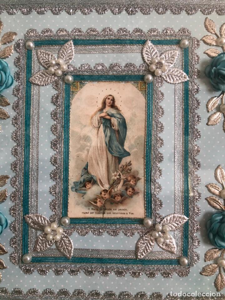 Antig&uuml;edades: CUADRO RELICARIO INMACULADA CONCEPCION - Foto 1