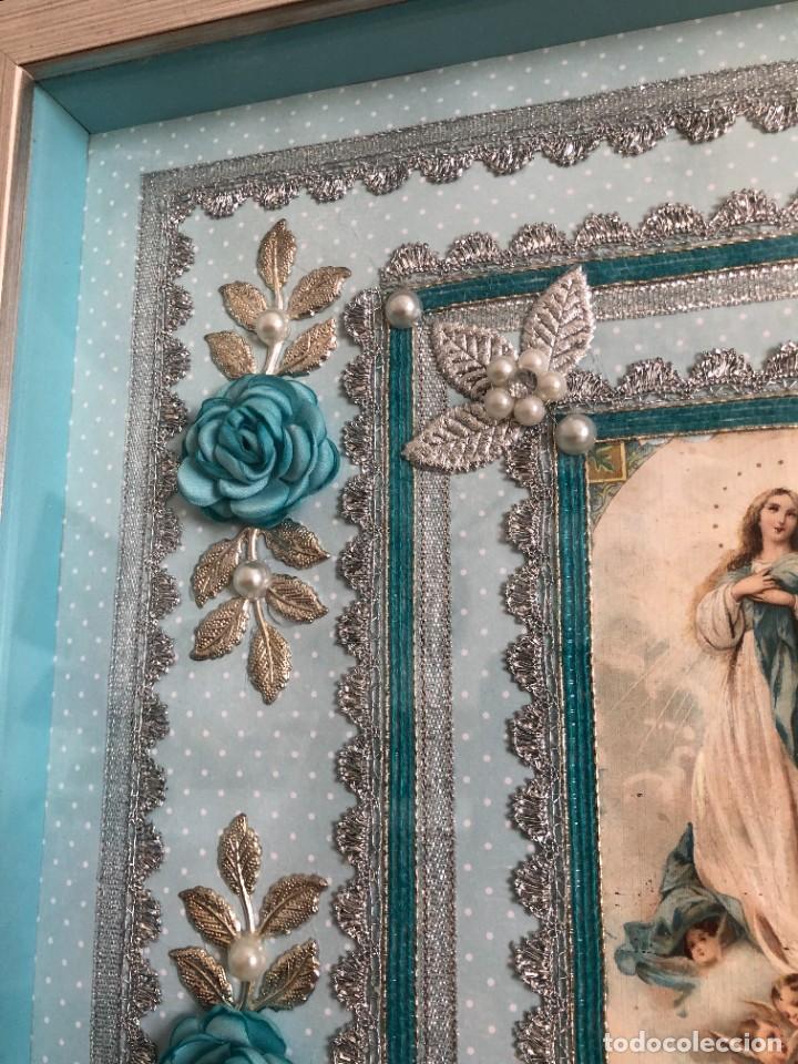 Antig&uuml;edades: CUADRO RELICARIO INMACULADA CONCEPCION - Foto 3