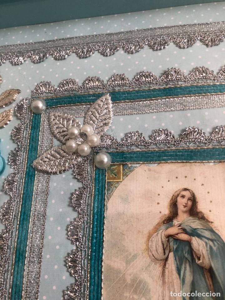 Antig&uuml;edades: CUADRO RELICARIO INMACULADA CONCEPCION - Foto 7