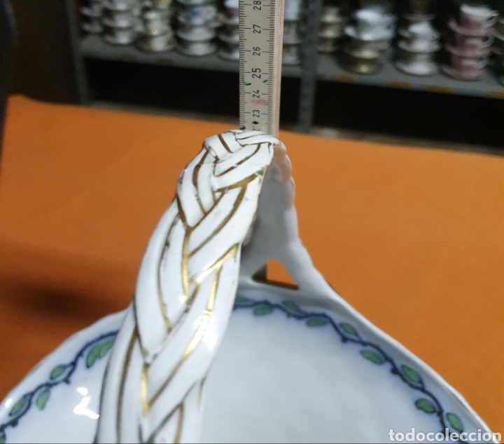 Antig&uuml;edades: Cesto de Porcelana - Foto 6
