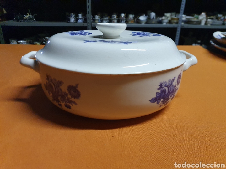 Antig&uuml;edades: Sopera Porcelana Torre del Oro - Foto 2