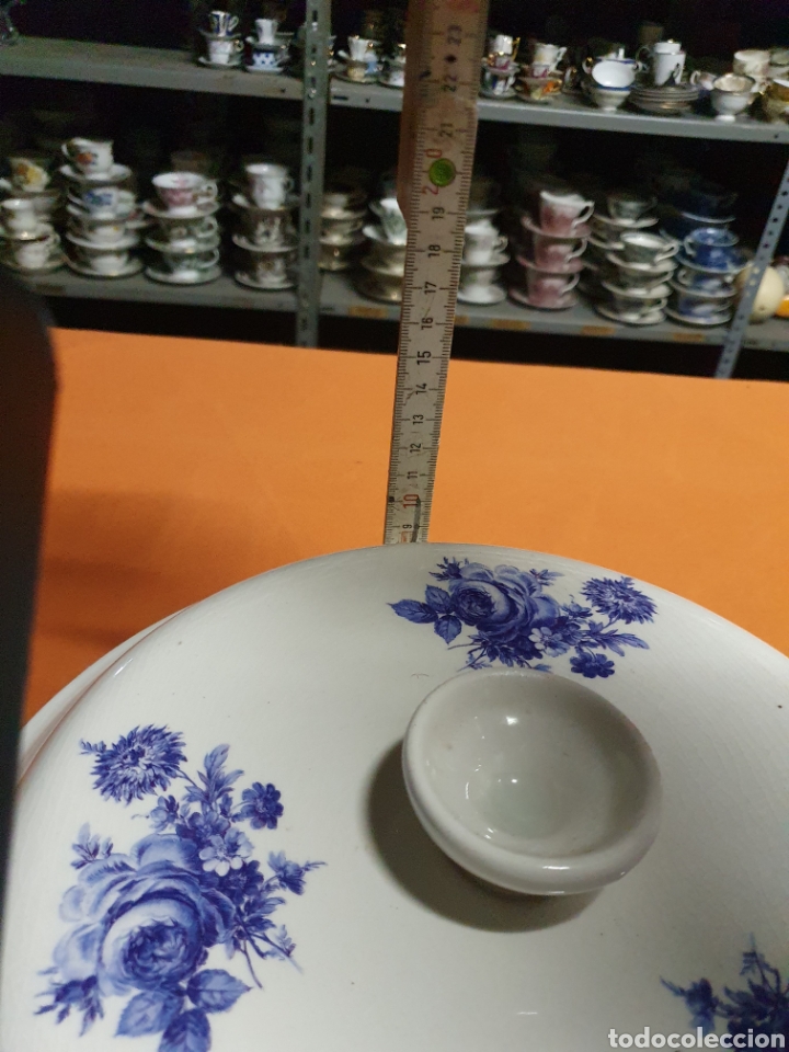 Antig&uuml;edades: Sopera Porcelana Torre del Oro - Foto 4