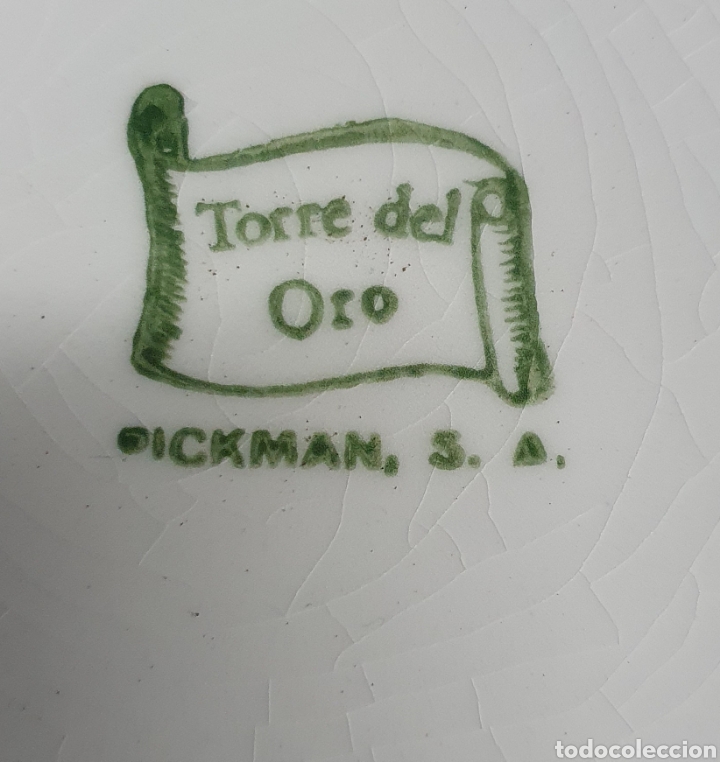 Antig&uuml;edades: Cuenco Porcelana Torre del Oro - Foto 3
