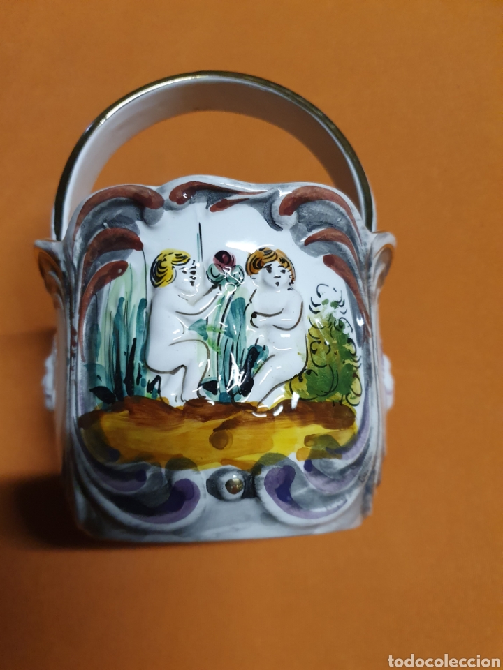 Antig&uuml;edades: Cesto Porcelana - Foto 3