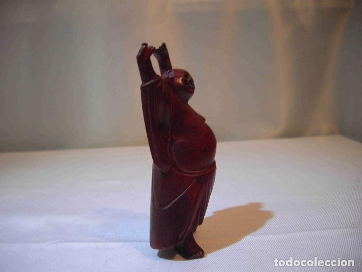 Antig&uuml;edades: FIGUR TALLA MADER BUDA BRAZOS EN ALTO - Foto 2