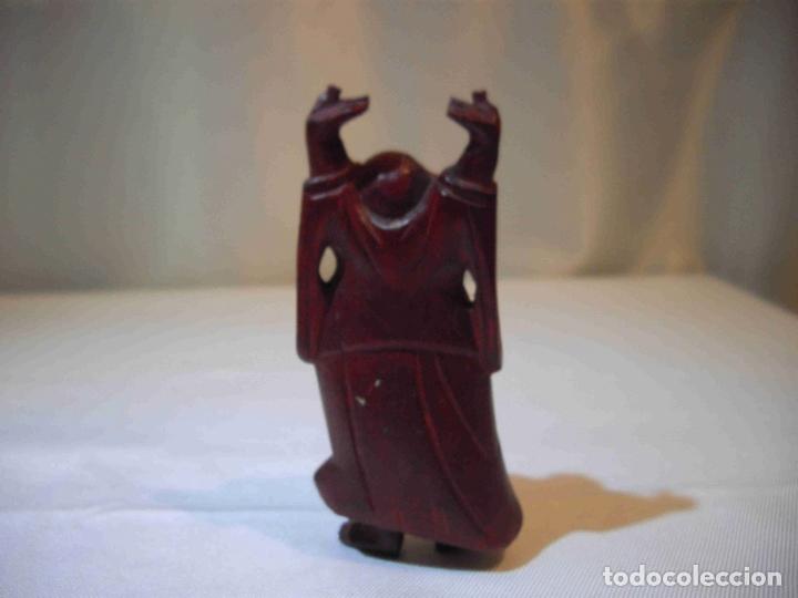 Antig&uuml;edades: FIGUR TALLA MADER BUDA BRAZOS EN ALTO - Foto 3