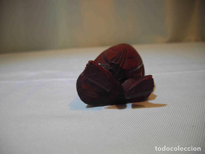 Antig&uuml;edades: FIGUR TALLA MADER BUDA BRAZOS EN ALTO - Foto 5