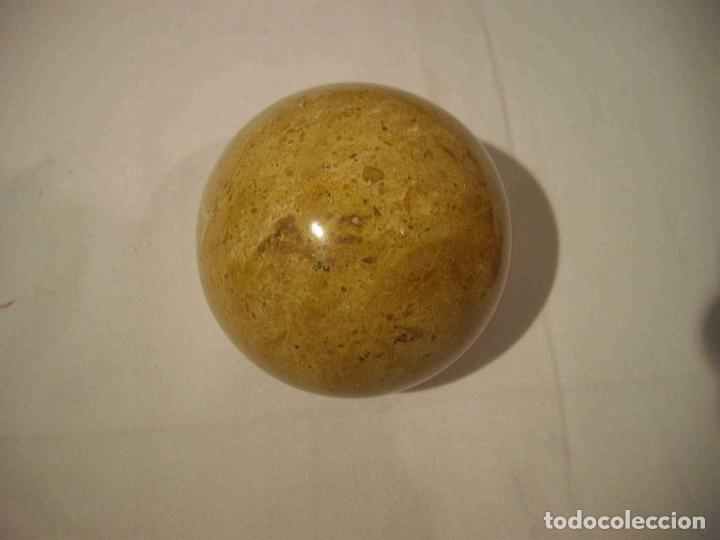 Antig&uuml;edades: BOLA DECORACION ONIX MARRON - Foto 2