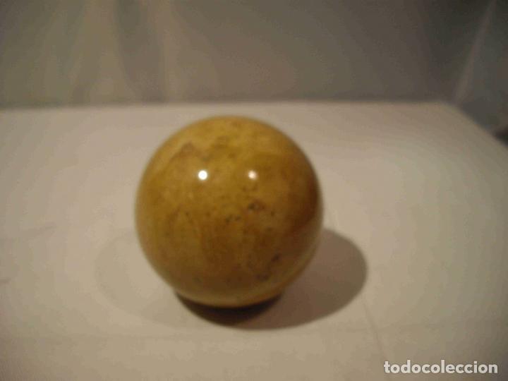 Antig&uuml;edades: BOLA DECORACION ONIX MARRON - Foto 1