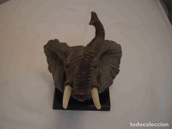 Antig&uuml;edades: BUSTO ELEFANTE RESINA - Foto 2