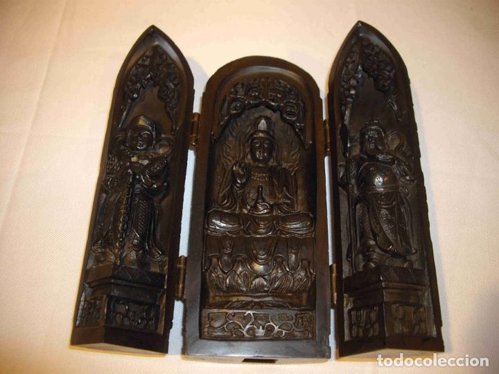 Antig&uuml;edades: TRIPTICO TALLA DIOSES - Foto 3