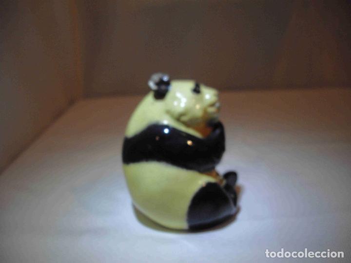 Antig&uuml;edades: FIGURA PANDA ALABASTRO SENTADO - Foto 2