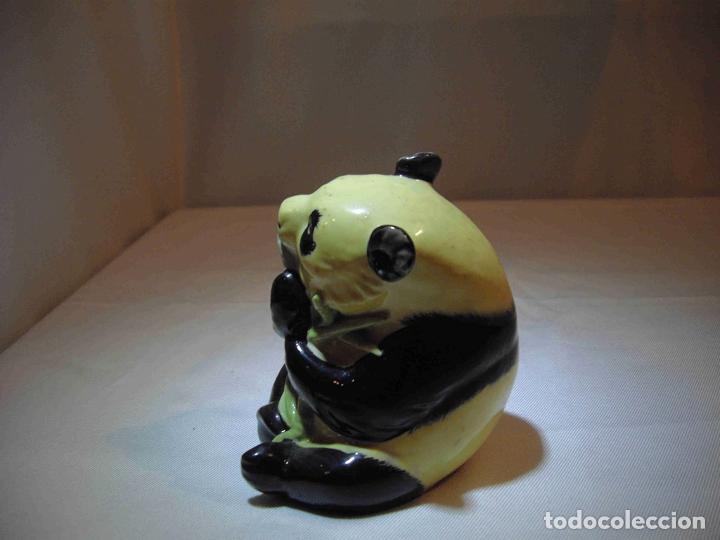 Antig&uuml;edades: FIGURA PANDA ALABASTRO SENTADO - Foto 4