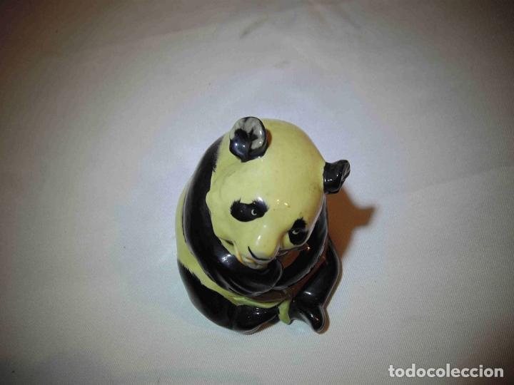 Antig&uuml;edades: FIGURA PANDA ALABASTRO SENTADO - Foto 5