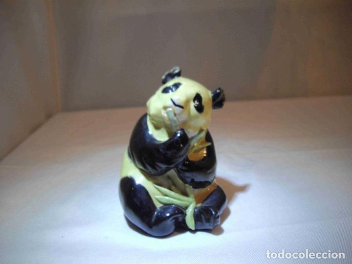 Antig&uuml;edades: FIGURA PANDA ALABASTRO SENTADO - Foto 1