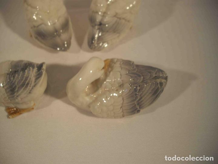 Antig&uuml;edades: SET DE 4 PATOS PORCELANA - Foto 7