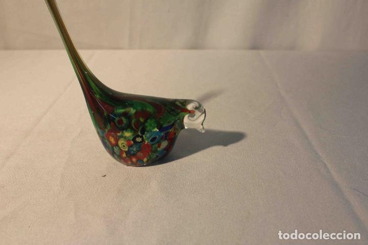Antig&uuml;edades: FIGURA PAJARO CRISTAL VERDE - Foto 4