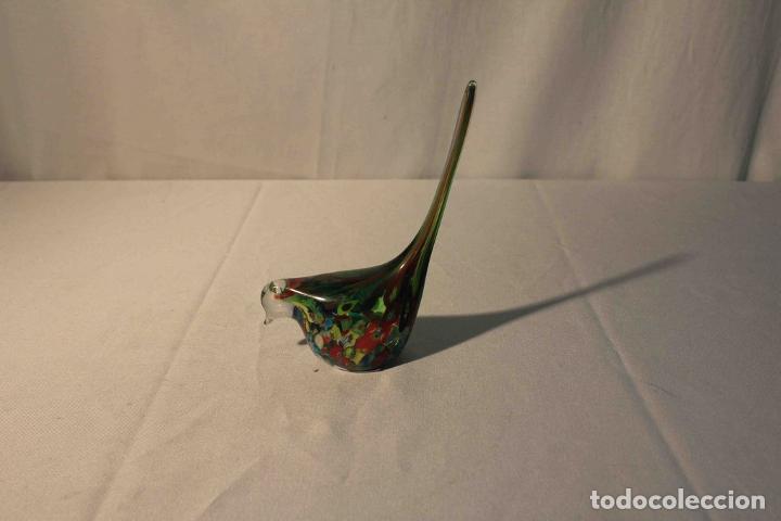 Antig&uuml;edades: FIGURA PAJARO CRISTAL VERDE - Foto 1