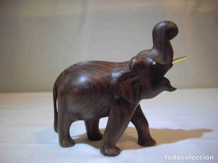 Antig&uuml;edades: FIGURA ELEFANTE TEKA - Foto 4