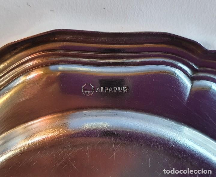 Antig&uuml;edades: PLATO PAN ALPADUR. ALPACA- 11 CM - Foto 2