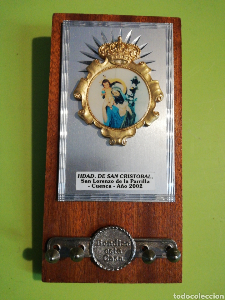 Antig&uuml;edades: Cuelga llaves religioso - Foto 1