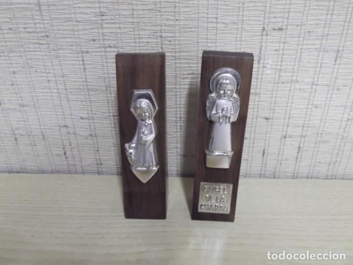 Antig&uuml;edades: &Aacute;ngel de la guarda y Comuni&oacute;n de plaque de plata.Farco - Foto 1