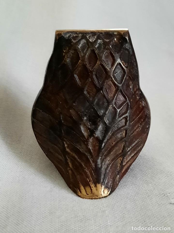Antig&uuml;edades: Antigua figura de buho en bronce - Foto 3
