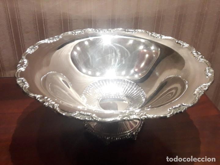 Antig&uuml;edades: GRAN CENTRO DE MESA EN PLAQU&Eacute; DE PLATA PR&Aacute;CTICAMENTE NUEVO - Foto 4