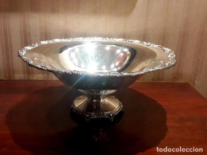 Antig&uuml;edades: GRAN CENTRO DE MESA EN PLAQU&Eacute; DE PLATA PR&Aacute;CTICAMENTE NUEVO - Foto 6