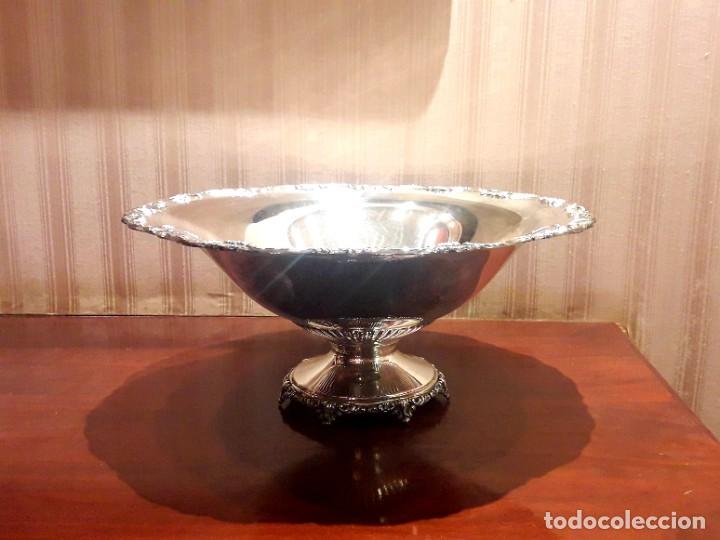 Antig&uuml;edades: GRAN CENTRO DE MESA EN PLAQU&Eacute; DE PLATA PR&Aacute;CTICAMENTE NUEVO - Foto 7