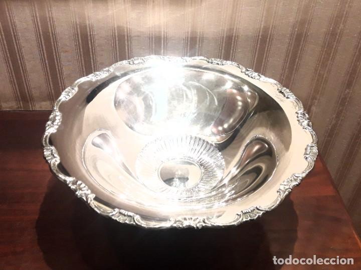 Antig&uuml;edades: GRAN CENTRO DE MESA EN PLAQU&Eacute; DE PLATA PR&Aacute;CTICAMENTE NUEVO - Foto 8
