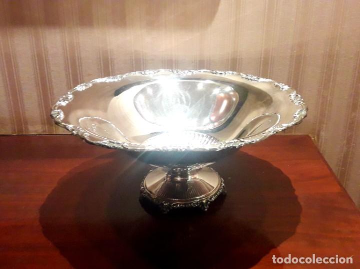 Antig&uuml;edades: GRAN CENTRO DE MESA EN PLAQU&Eacute; DE PLATA PR&Aacute;CTICAMENTE NUEVO - Foto 11