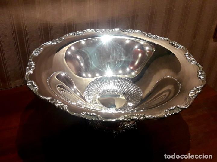 Antig&uuml;edades: GRAN CENTRO DE MESA EN PLAQU&Eacute; DE PLATA PR&Aacute;CTICAMENTE NUEVO - Foto 12