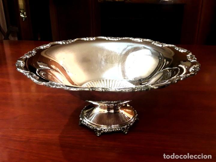 Antig&uuml;edades: GRAN CENTRO DE MESA EN PLAQU&Eacute; DE PLATA PR&Aacute;CTICAMENTE NUEVO - Foto 13
