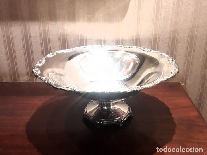 Antig&uuml;edades: GRAN CENTRO DE MESA EN PLAQU&Eacute; DE PLATA PR&Aacute;CTICAMENTE NUEVO - Foto 14