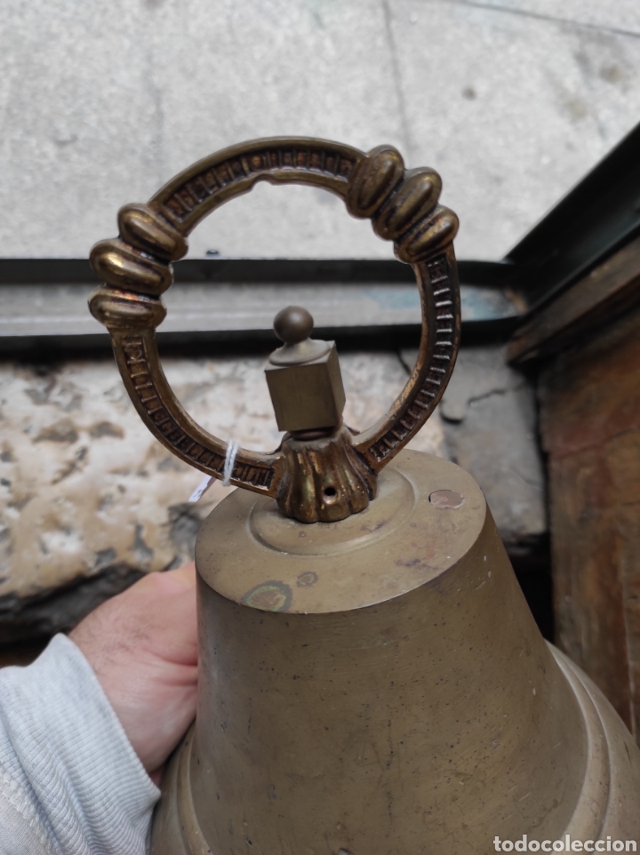 Antig&uuml;edades: Antigua Campana de Bronce - Foto 6