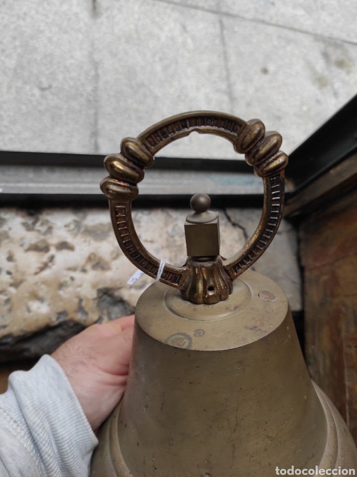 Antig&uuml;edades: Antigua Campana de Bronce - Foto 7