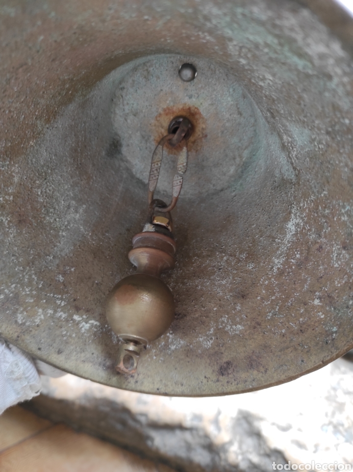 Antig&uuml;edades: Antigua Campana de Bronce - Foto 12