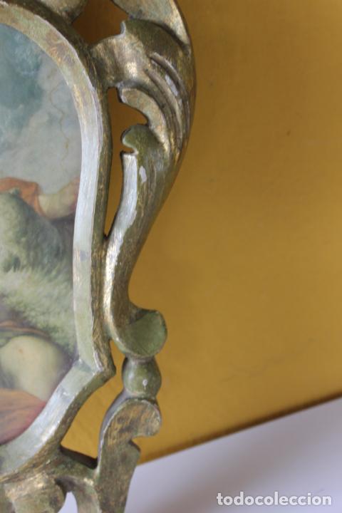 Antig&uuml;edades: CORNUCOPIA CON LAMINA, EN MADERA CON PAN DE ORO, SIGLO XX - Foto 10