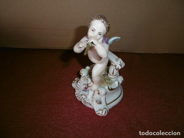 Antiques: FIGURA ANGEL PORCELANA.