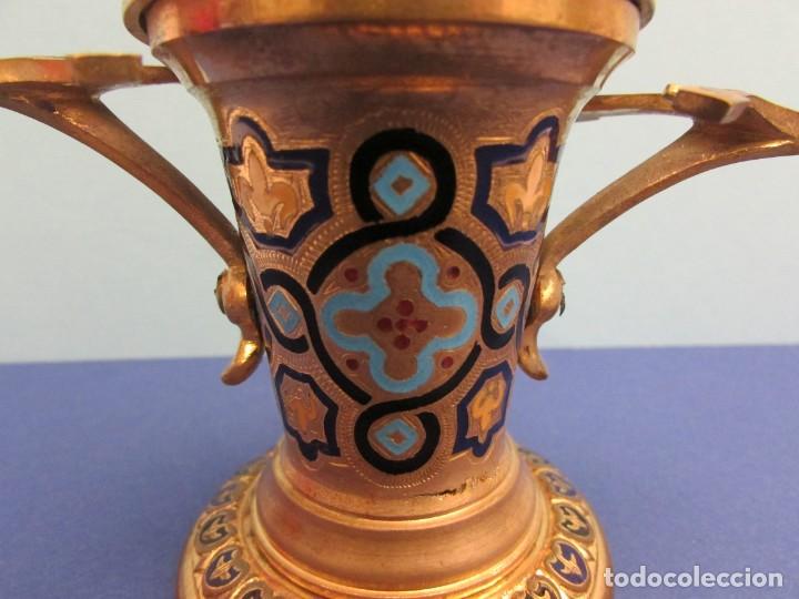 Antig&uuml;edades: TINTERO NAPOLEON III EN BRONCE CHAMPLEV&Eacute; - Foto 2
