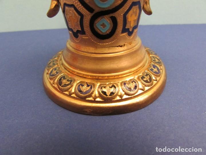 Antig&uuml;edades: TINTERO NAPOLEON III EN BRONCE CHAMPLEV&Eacute; - Foto 3