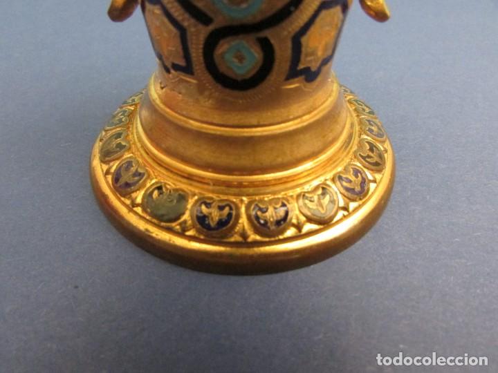 Antig&uuml;edades: TINTERO NAPOLEON III EN BRONCE CHAMPLEV&Eacute; - Foto 9